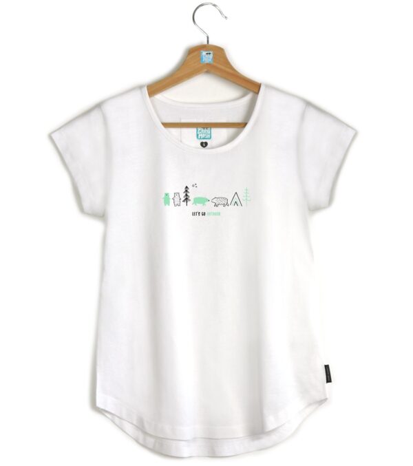 Shirt Asheville Let's go outdoor white