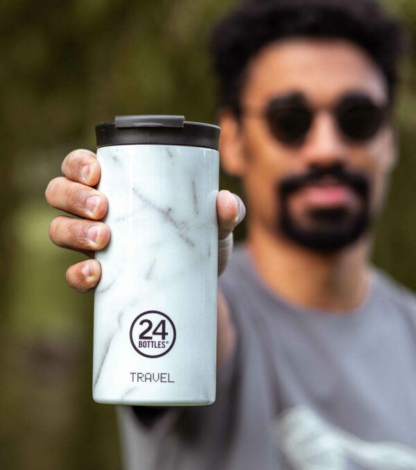 600ml Travel Tumbler Carrara - Image 2