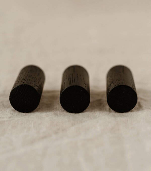 Wall Hooks in a set of 3 black - Image 2
