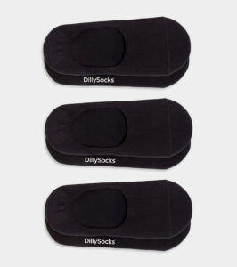 3er-Pack Invisible Socken, schwarz – Bild 2
