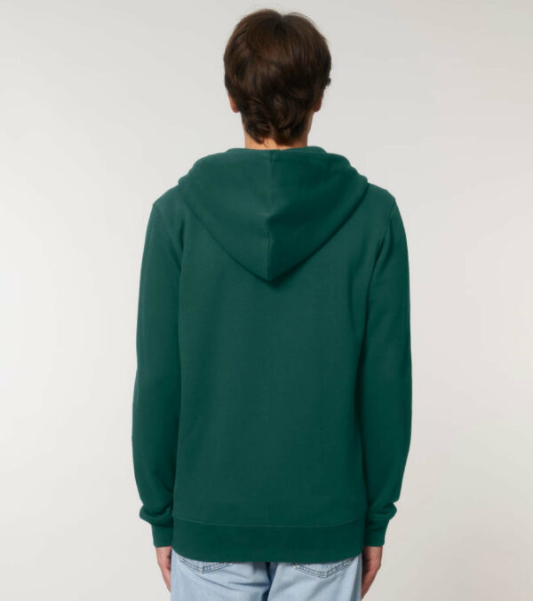 Zipped Hoodie Unisex Dark green - Image 6