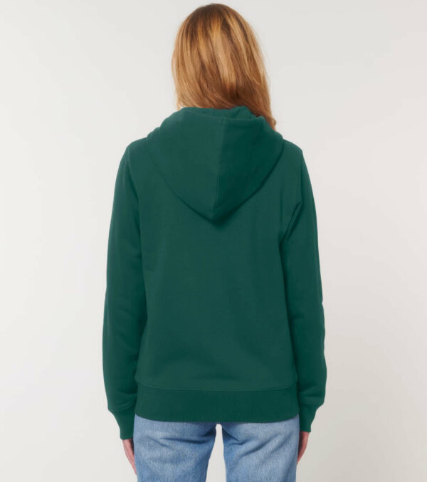 Zipped Hoodie Unisex Dark green - Image 5