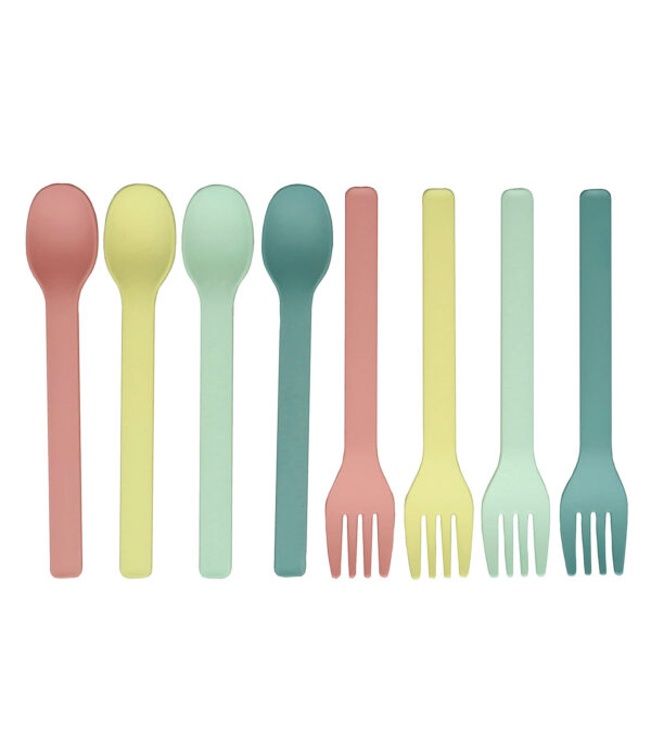 Dessert Cutlery set pastel, 8 pcs.