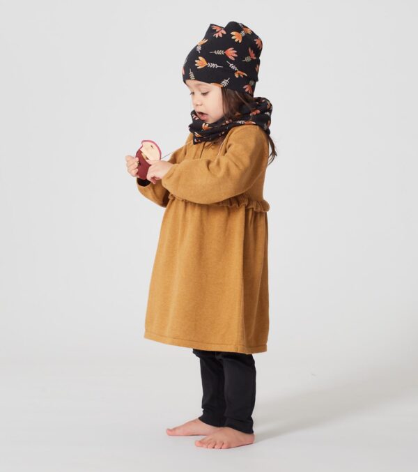 Beanie Hat with Leaves - Image 2