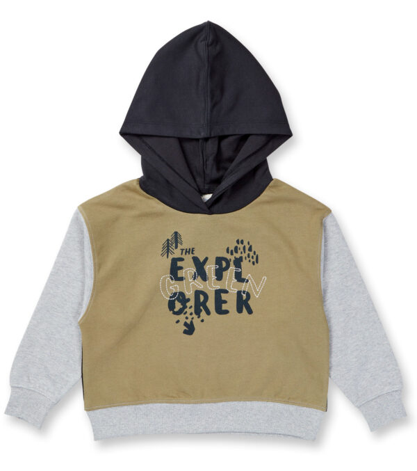 Green Explorer hooded sweatshirt