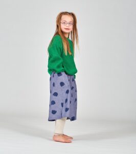 Mädchen Strickpullover in kräftigem Grün – Bild 2