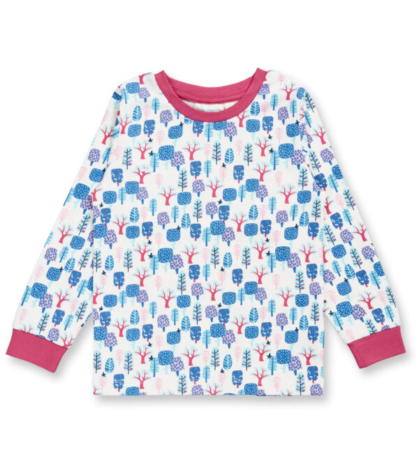 Children's Pajamas pink with Trees - Image 2