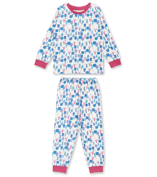 Children's Pajamas pink with Trees
