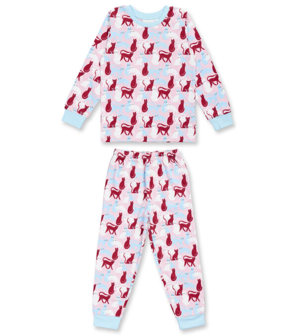 Children's Pajamas pink with Cats