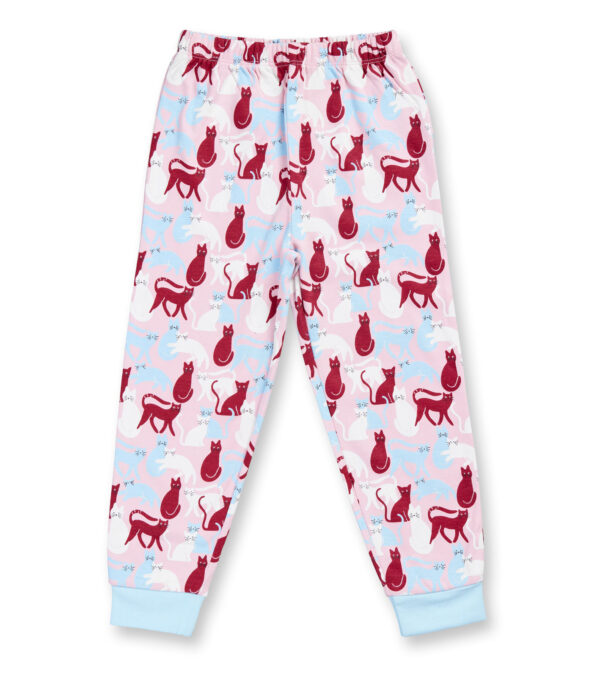 Children's Pajamas pink with Cats - Image 3