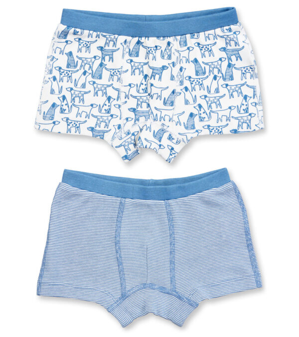 Boys Boxer Shorts Twin Pack, Dogs