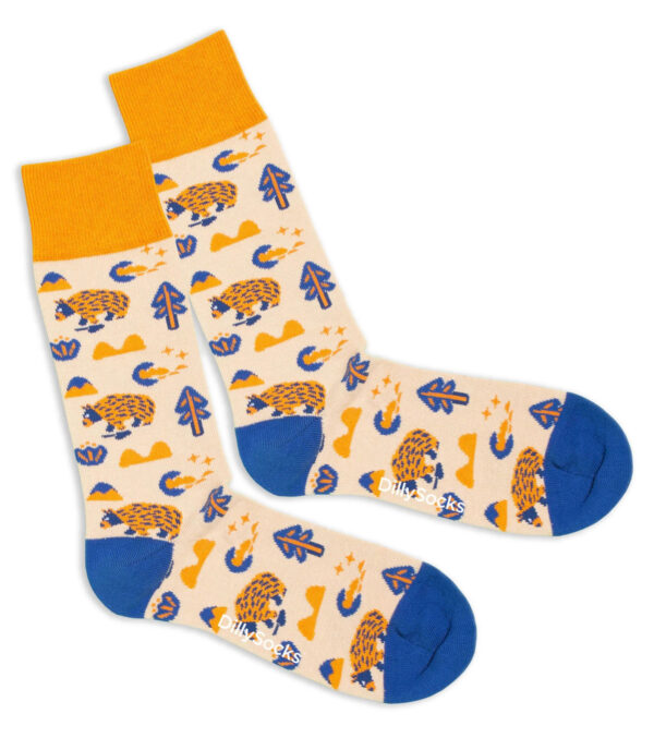 Happy Hiking Bear Socks