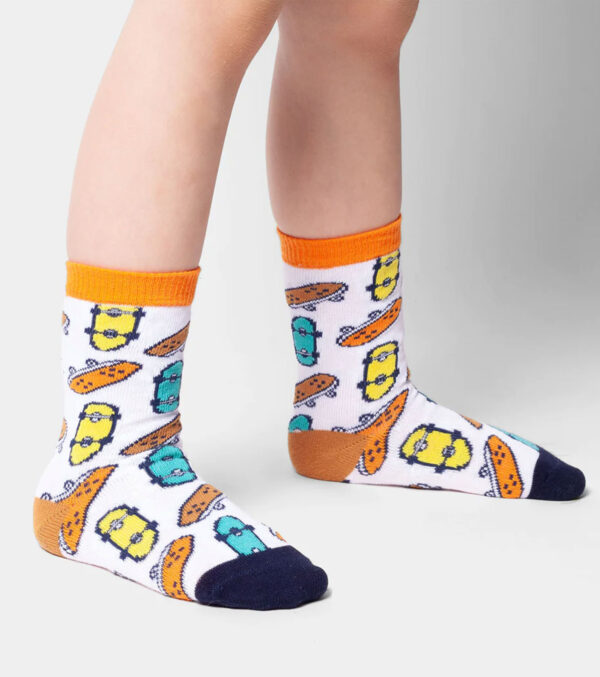 Lil Colorful Skates Kids Socks - Image 2