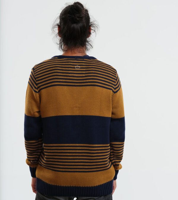 Men's Cardigan Lemoray navy-caramel - Image 9