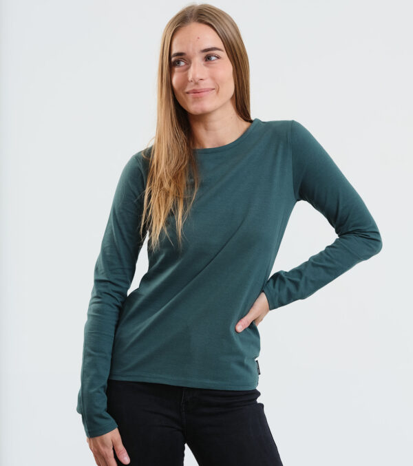 Long Sleeve Shirt Vivian dark green - Image 2