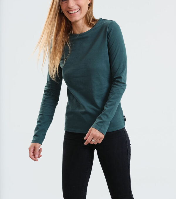 Long Sleeve Shirt Vivian dark green - Image 6