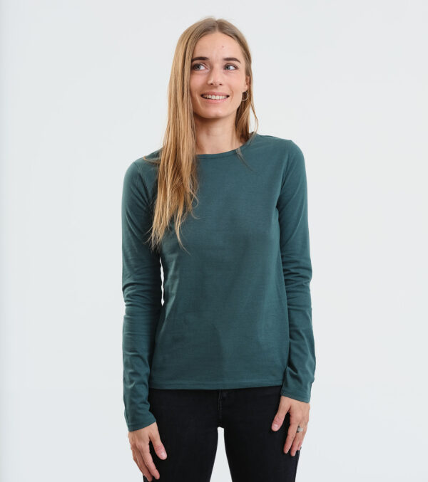 Long Sleeve Shirt Vivian dark green - Image 3