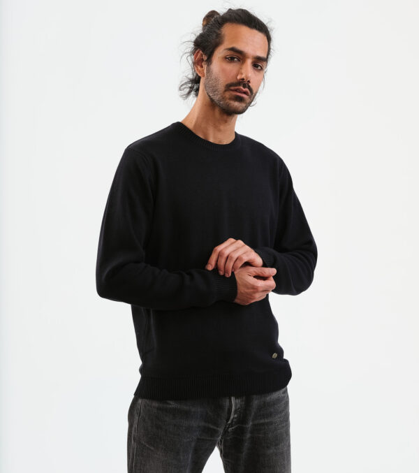 Strickpullover James schwarz