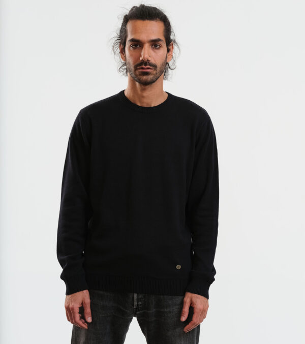 Strickpullover James schwarz – Bild 2