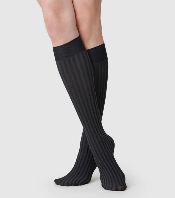 Hilda Net Knee-Highs Black - Image 2