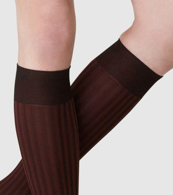 Hilda Net Knee-Highs Wine - Image 3