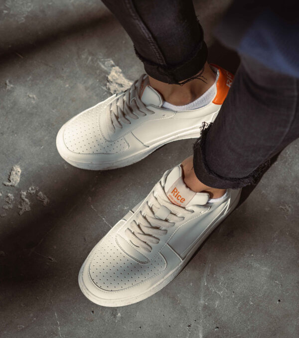 Sneaker OPEN21 écru/orange - Image 3