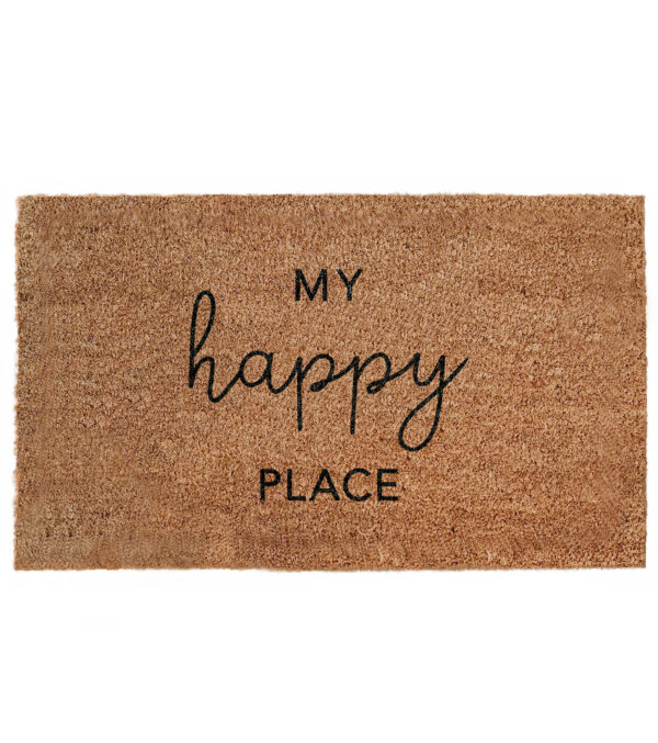 Coconut Doormat Happy Place 75 x 45 cm
