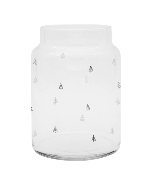 Glass Vase Fir Trees