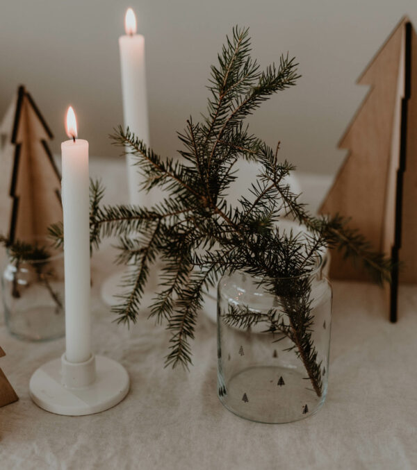 Glass Vase Fir Trees - Image 7