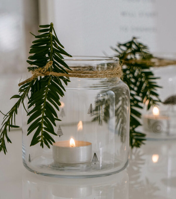 Glass Vase Fir Trees - Image 9