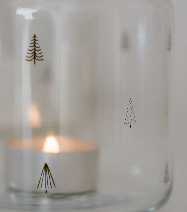 Glass Vase Fir Trees - Image 8