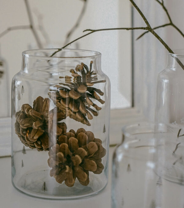 Glass Vase Fir Trees - Image 4