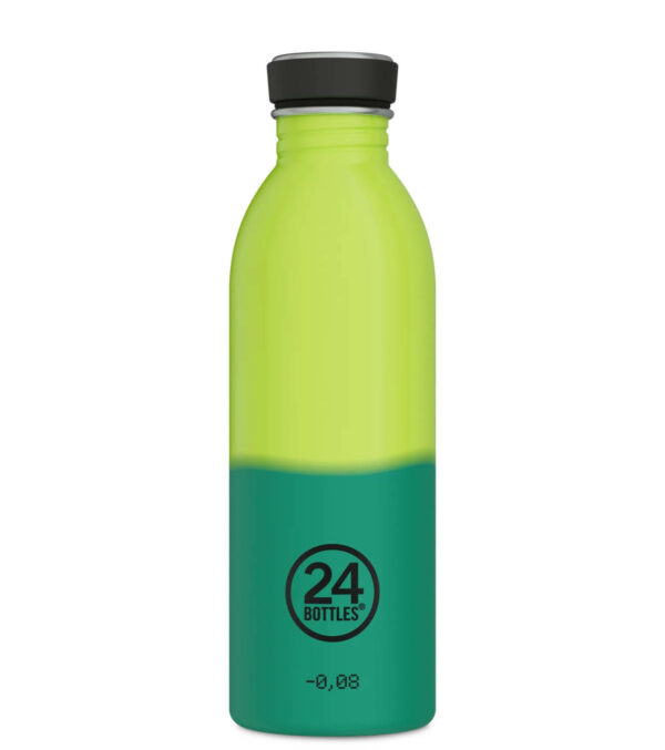 0,5l REactive stainless Steel Bottle yellow-green