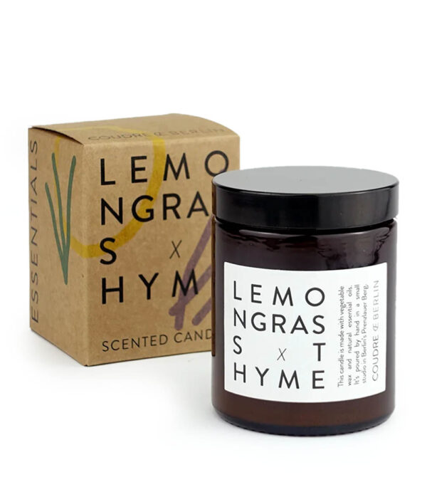 Scented Candle in a glass, Lemongrass x Thyme