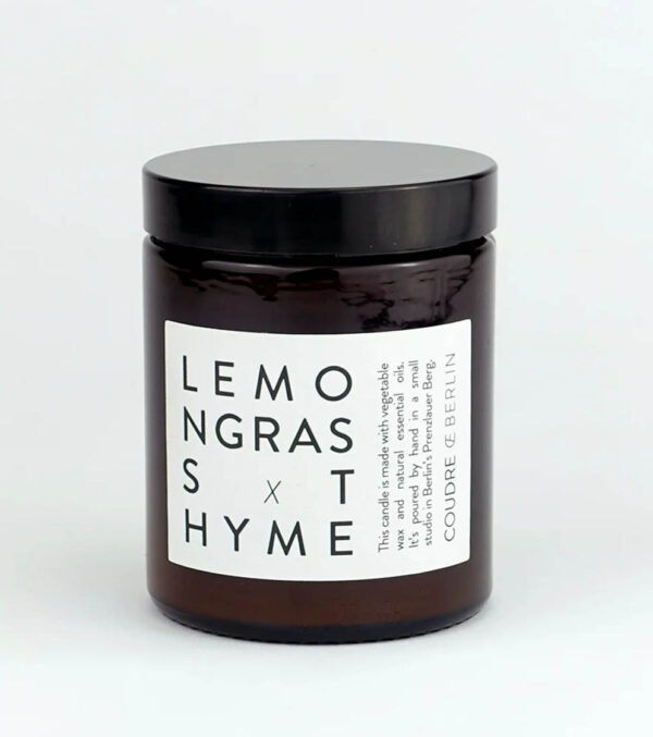 Scented Candle in a glass, Lemongrass x Thyme - Image 2