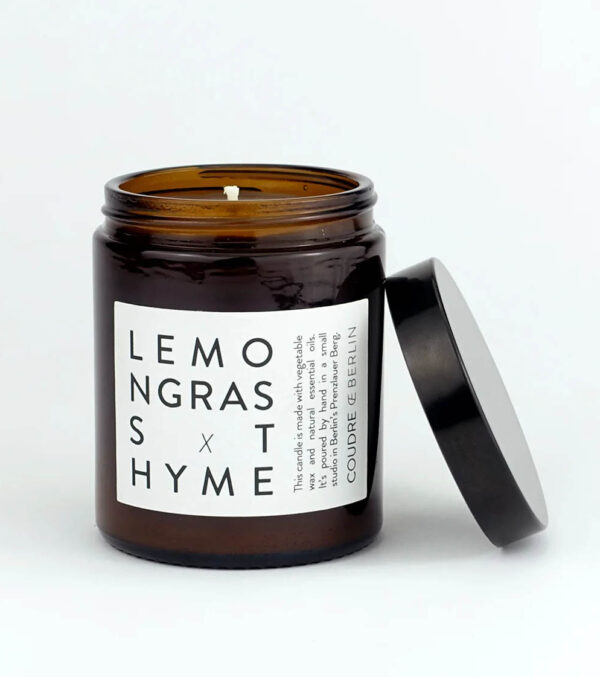 Scented Candle in a glass, Lemongrass x Thyme - Image 3