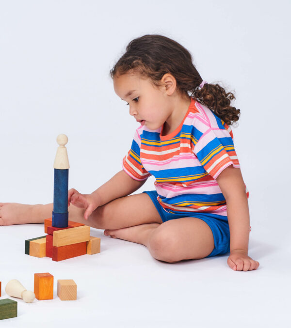 Colorful striped girls‘ shirt - Image 3