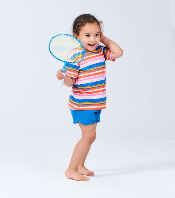 Colorful striped girls‘ shirt - Image 2