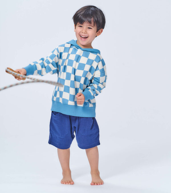 Soft kid‘s shorts made of muslin dark blue - Image 6