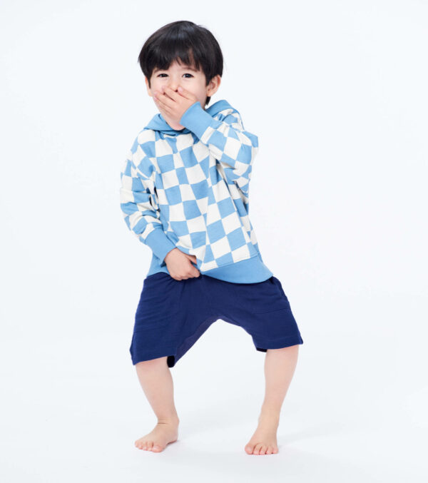 Soft kid‘s shorts made of muslin dark blue - Image 5