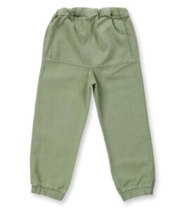 Kinderhose grün aus robustem Twill – Bild 5