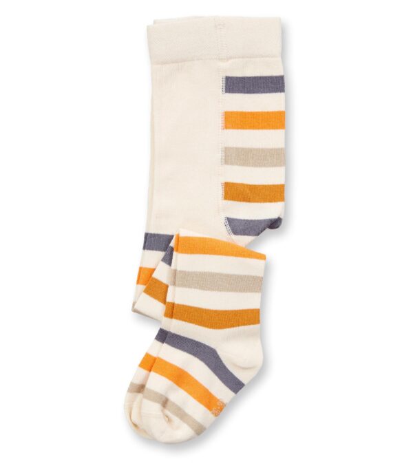 Children‘s tights ivory with stripes