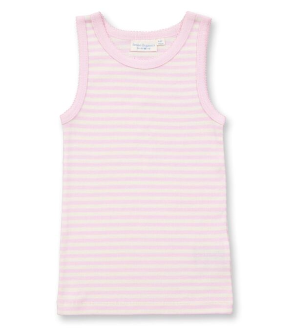 Girl vest with pink Stripes