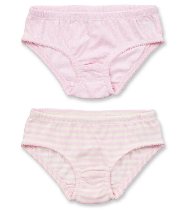 Girls Briefs in Set of 2, pink