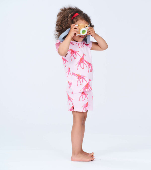 Short Children's Pajamas with Giraffes - Image 6