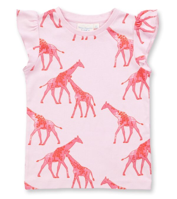 Short Children's Pajamas with Giraffes - Image 3