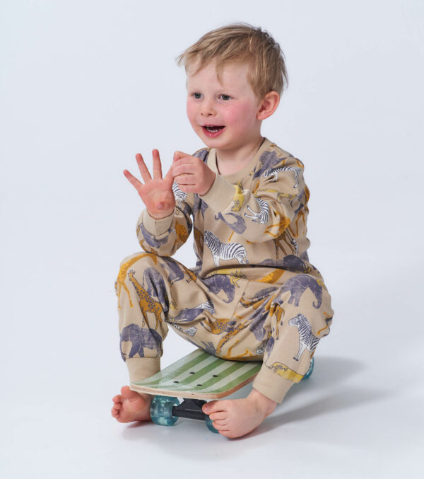 Children's Pajamas, Safari sand - Image 2