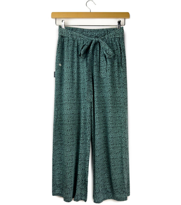 Culotte pants Sonoma sage green with a fine pattern - Image 6