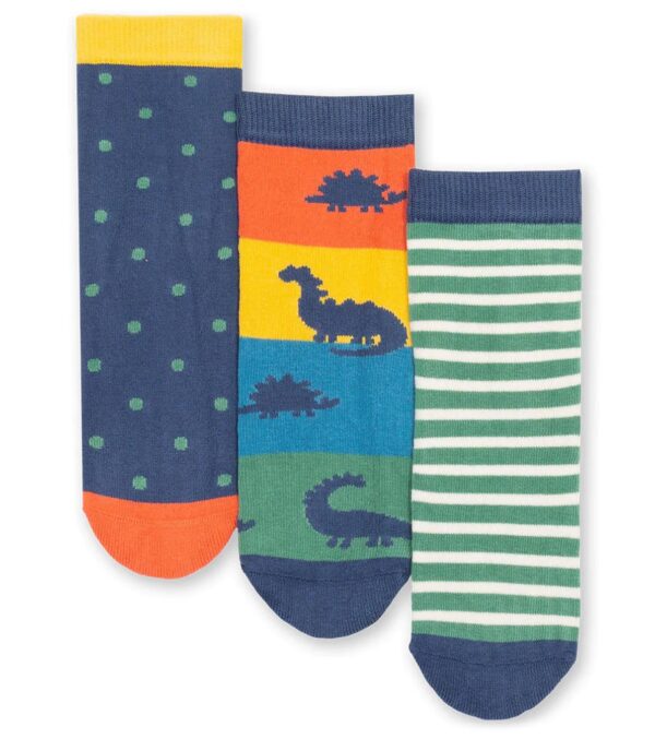 Bunte Socken 3er-Pack, Spot the Dino