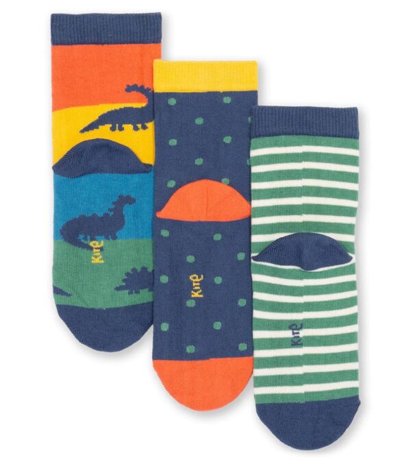 Bunte Socken 3er-Pack, Spot the Dino – Bild 3
